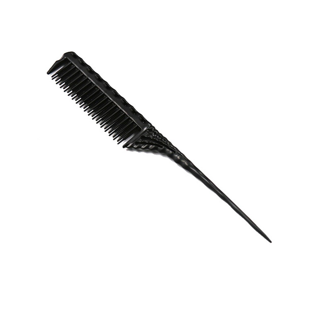 3-Row Teeth Teasing Comb Detangling Brush Rat Tail Comb Adding Volume Back Coming Hairdressing Combs