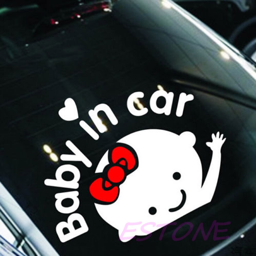 Fun & Leuke Auto Decal/ Sticker Van "Baby Aan Boord Baby Meisje Mooie