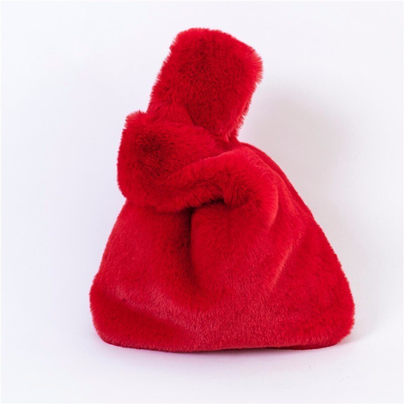 LANMMRE Bag Patroon Persoonlijkheid Imitatie Konijn Faxu Bont Handtas Voor Vrouwen Alle Match Luipaard Print Emmer Zak YF945