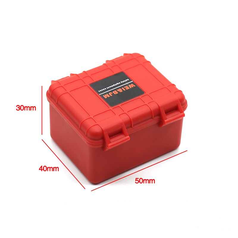 3Pcs Plastic Rc Car Storage Box Decoration Tool for Traxxas Trx4 Axial Scx10 90046 D90 1/10 Rc Crawler Accessories: Orange