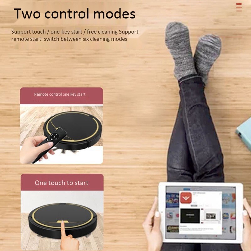 2800Pa Multifunctional Robot Vacuum Cleaner, Three in One Automatic Charging Dry and Wet ing Vacuum Cleaner