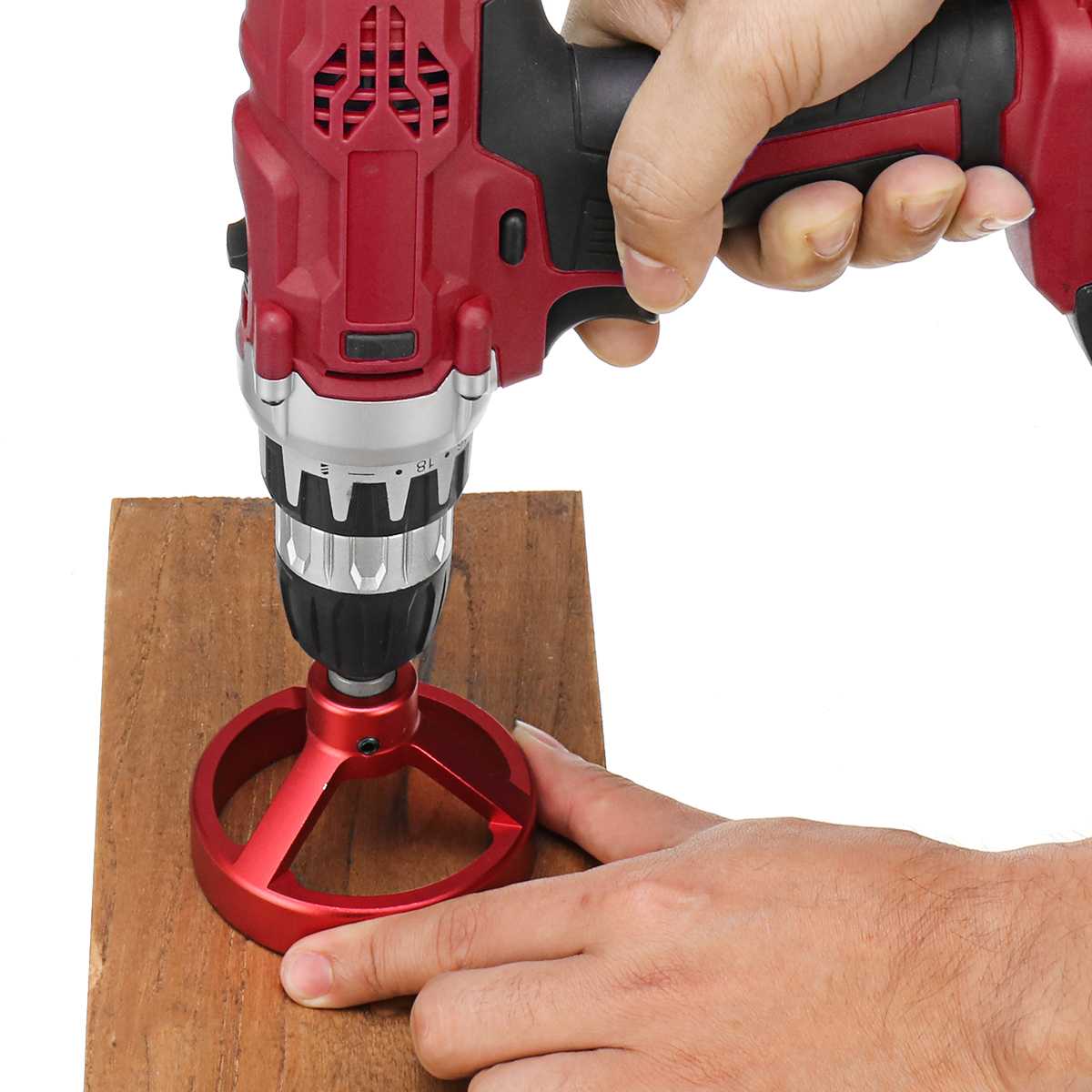 08560 Carpentry Puncher/Drill Vertical Fixture/Roundwood Tenon Hole Puncher/Woodworking Woodworking locator Puncher