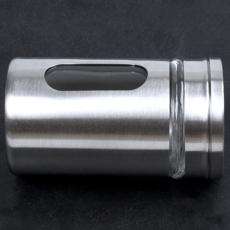 Rustfrit stål mel sigte kop bagesukker salt peber urte shaker krukke tandstikker opbevaring flaske