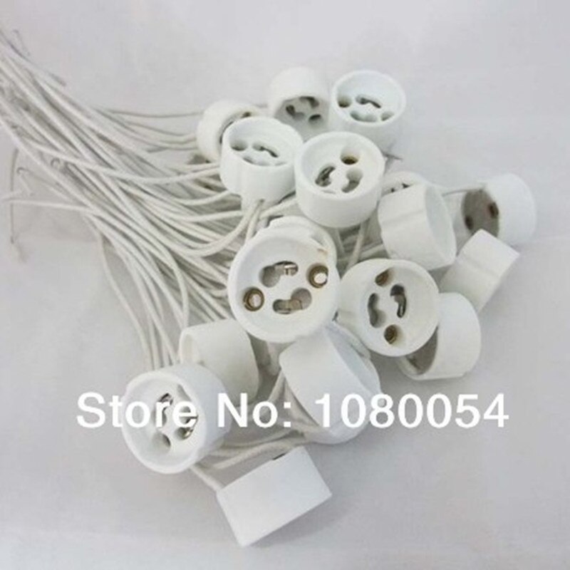 Keramische GU10 Lamphouder Sokkel Adapter Wire Connector Keramische Fitting Voor Led Lamp Licht 15 Cm Kabel Connector Gu 10 Base