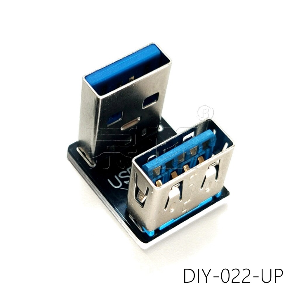 Usb 3.0 Connector 180 270 Graden Usb Adapter Usb A Male Naar Een Vrouwelijke Geslacht 90 Graden Kabel U uitbreiding Converter: DIY-022-UP
