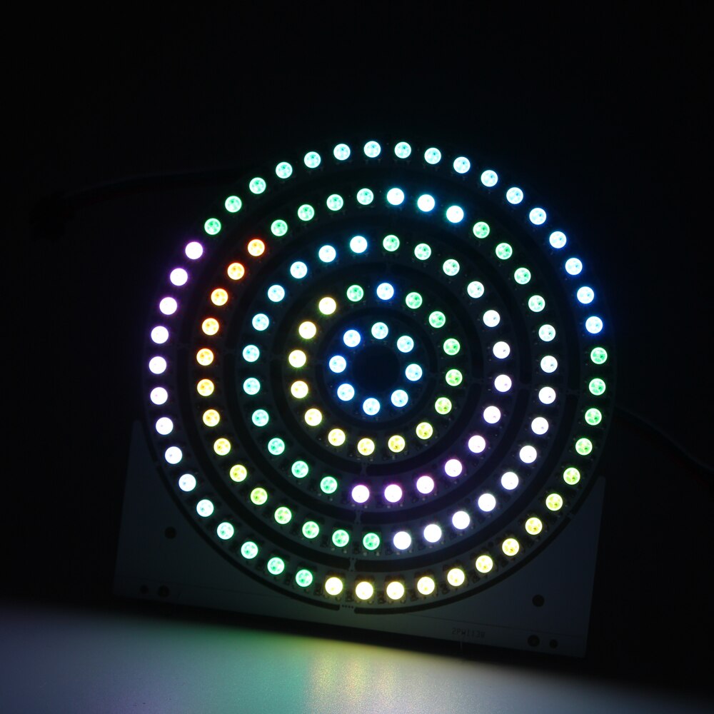 WS2812B DIY RGB LED Ring 8 16 24 35 45 Pixels WS2812 Round LED Modules SK6812 5050 Built-in RGB Addressable DC5V LED Circle Ring: 128 leds