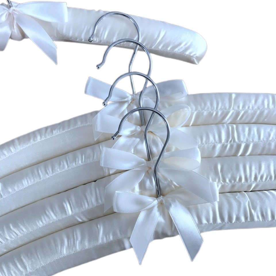 5 pcs/Lot tissu enduit cintre éponge rembourré cintres suspendus cintres hôtel boutique présentoir cintres 18 couleurs 38.5 CM: Clair
