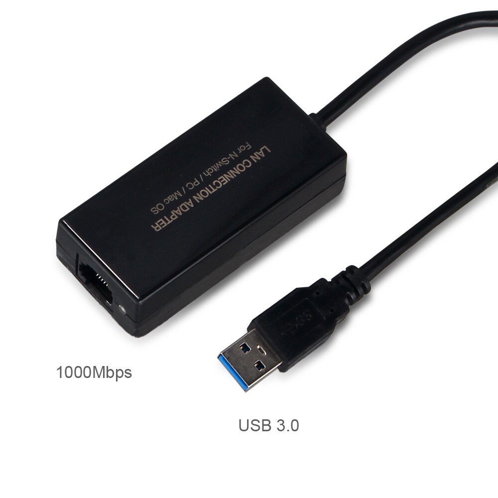 Lan Connection Adapter Wired USB Ethernet Network Card 100Mbps(100M) USB 2.0 for Nintend NS Switch/Wii/Wi iU Console RJ-45 Jack