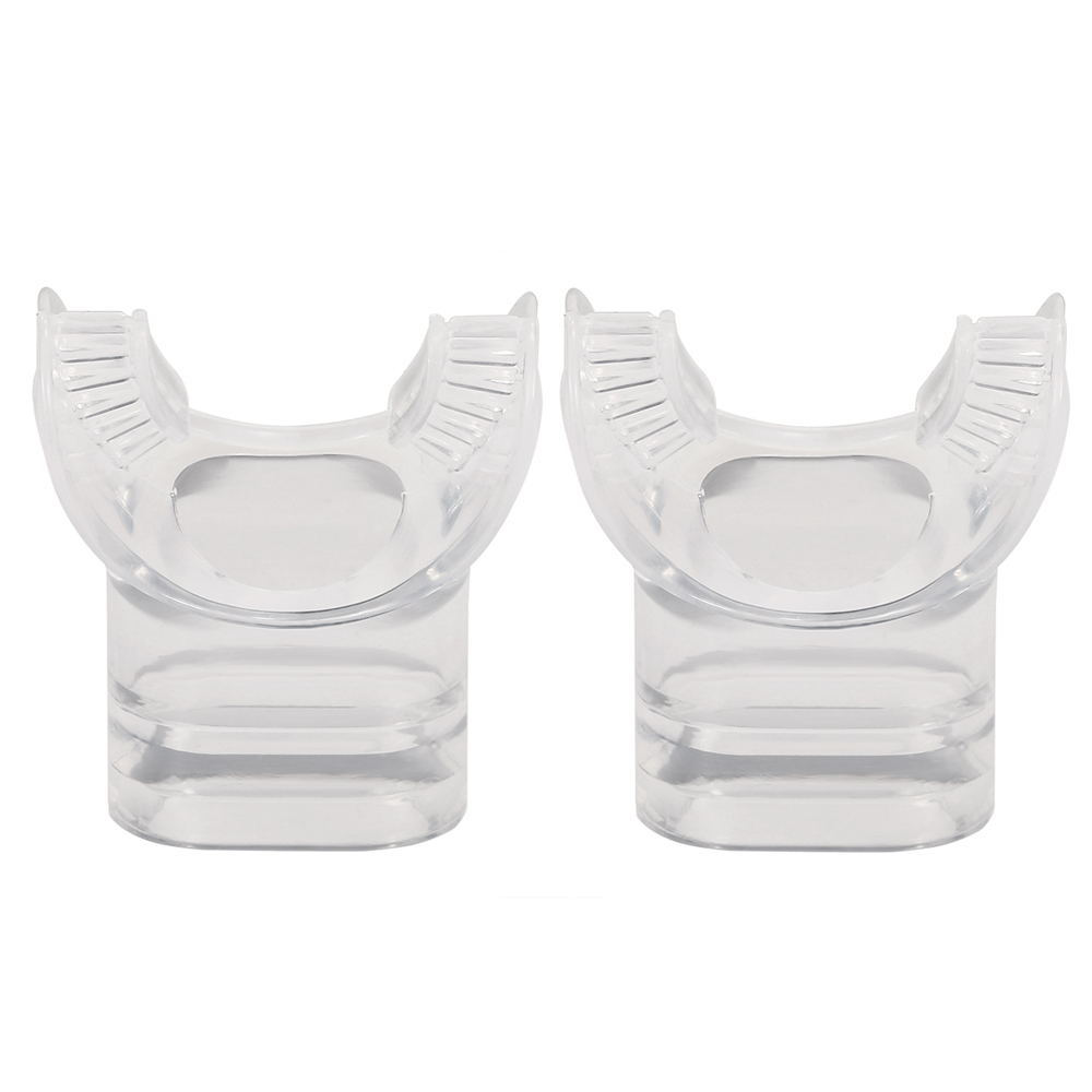 2 stuks Niet giftig Zacht Siliconen Duiken Buis Snorkelen Mondstuk Regulator Bite Valve Vervanging Ademen Accessoires