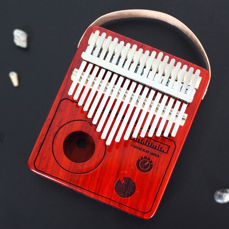 PURM Kalimba-Instrumento de pulgar de 17 teclas, instrumento de pulgar de Piano con manual de canciones, martillo de sintonización, caja EVAProtection