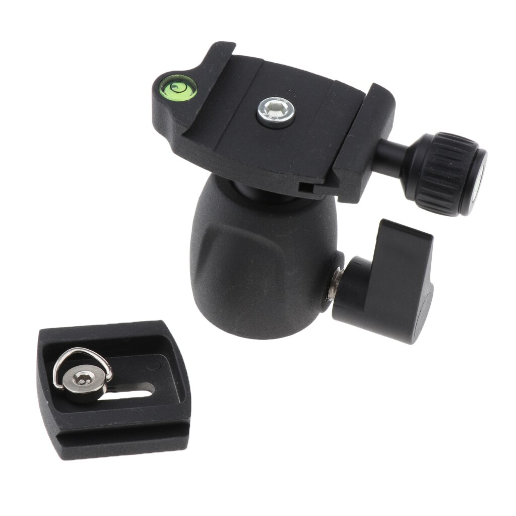 Metal Tripod Ball Head Quick Release Plate 1/4inch Quick Shoe Plate for Camera