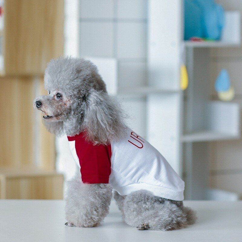 Letter Dog Clothes Shirt Simple Pet Clothing Small Dogs Cute Spring Summer Star Print Chihuahua Boy Girl Ropa Para Perro