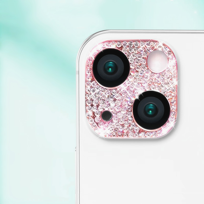 Glitter diamante câmera lente protetor caso para iphone 16 filme 15 14 13 12 11 pro max plus 13 12 mini tela de metal proteger filme: Preto / Bundle11