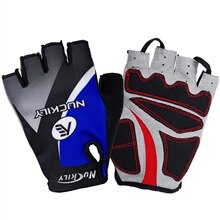 NUCKILY Short Finger Cycling Gloves Polyester Road Bike Hand Wear For Adults N3555