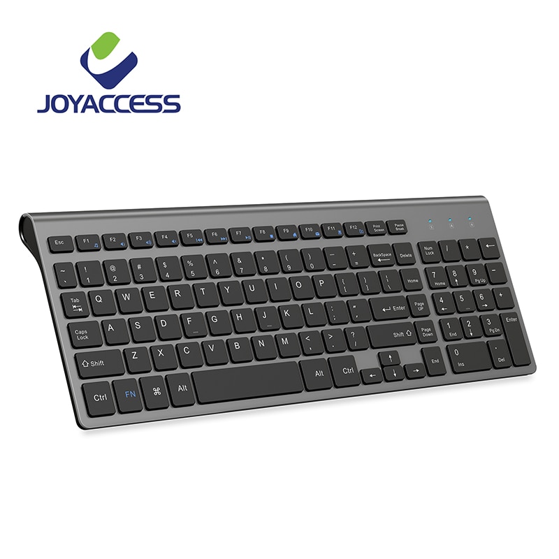 Joyaccess Spaans/Italiaans/Duits/Frans/Russisch Toetsenbord Draadloos Met Multimedia Toetsen Ergonomisch Toetsenbord Voor Notebook Laptop pc