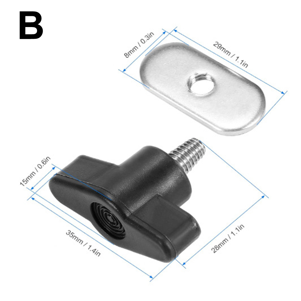 Kayaking 35x24mm Track Mounting Bolts Canoe Track Mounting System Accessory Kit 304 Stainless Steel Track System Compatible