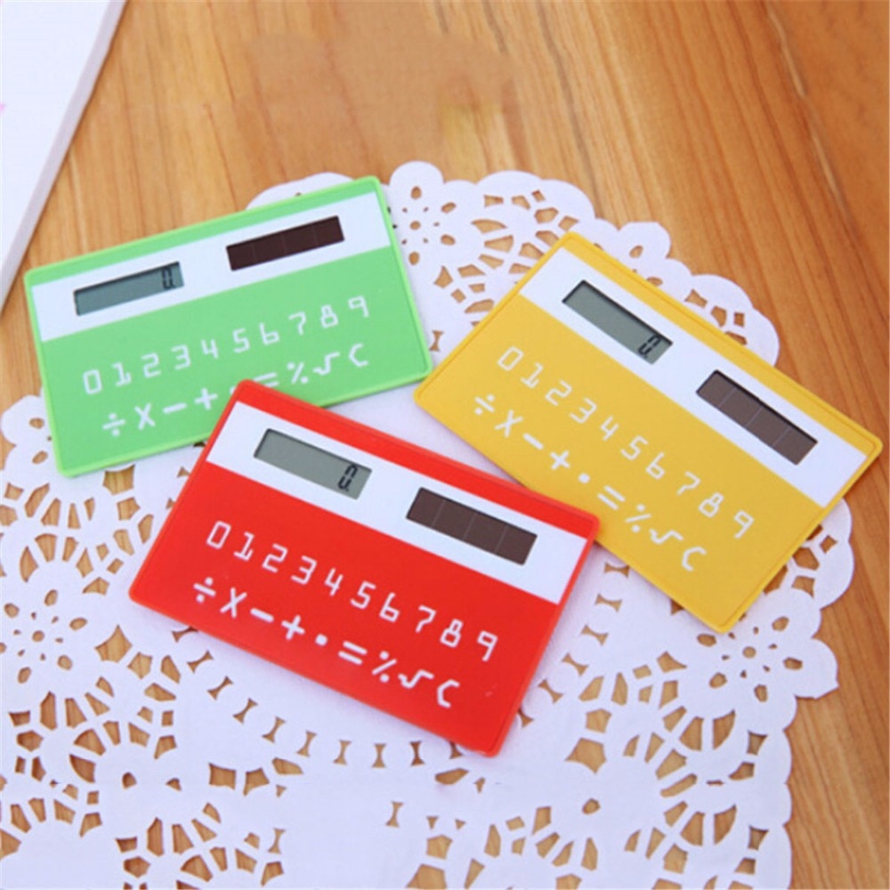 MINI Solar Calculator Handheld Silicone Scientific Multifunction Pocket Calculator Calculator for School Office Business Home