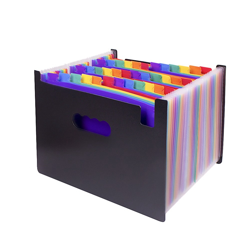 37 Pocket Expanding File Folder A4 Large Plastic Expandable File Organizers Standing Accordions Folder For Documents Business