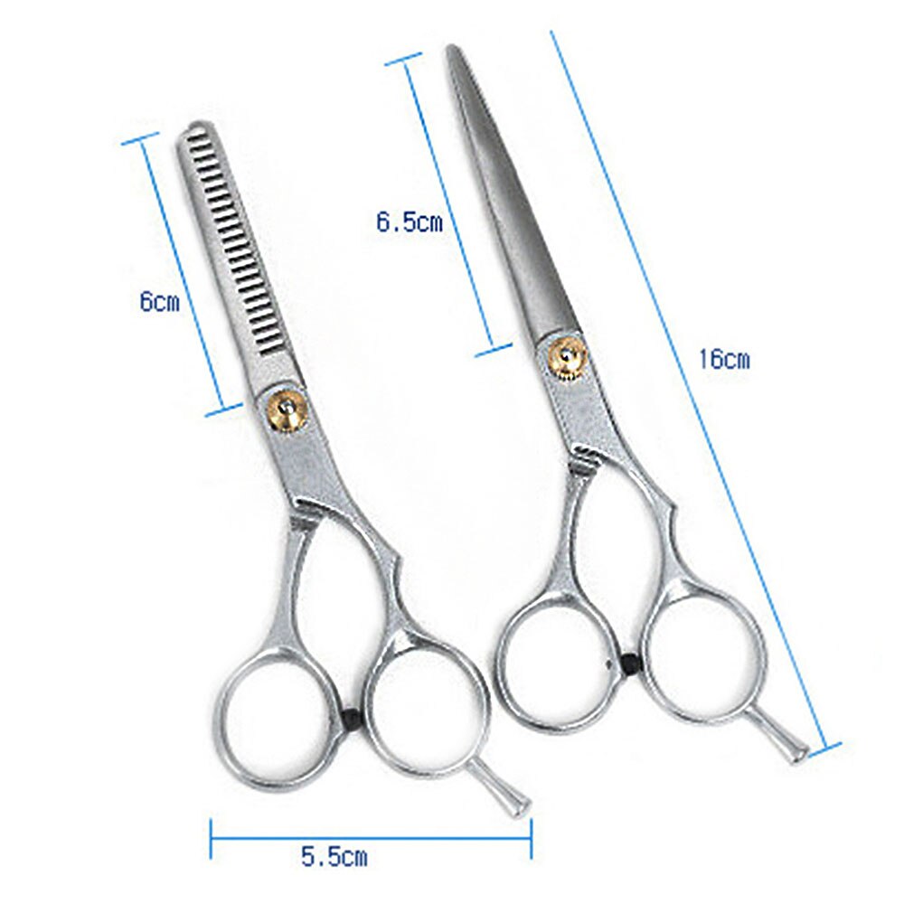 9-Piece Hairdressing Scissors Stainless Steel Beauty Salon Tool Home Hair Cutting Combination Set