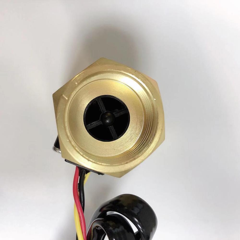 G 3/4 "Man-vrouw * Machine Kogelkraan Messing Koperen Water Flow Magnetische Sensor Messing Water Debiet sensor SEN-HZ43FH