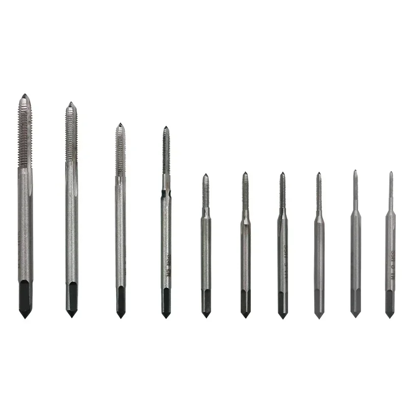 10 Stks/set Handgereedschap Tap Draad Draad Tikken/Threading/Kranen/Aanval M1 M1.2 M1.4 M1.6 M1.7 M1.8 m2 M 2.5 M 3 M3.5