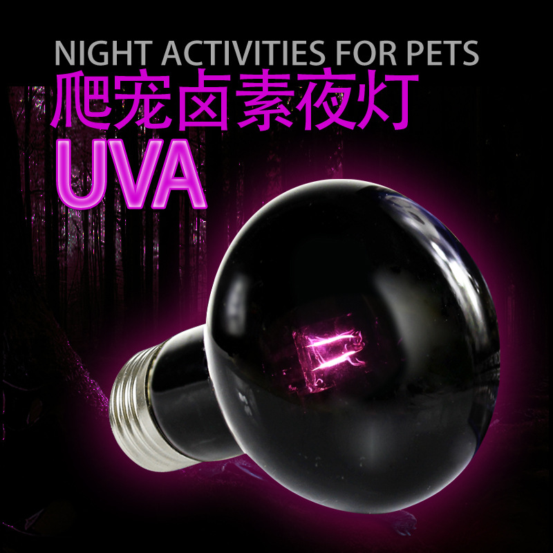 Reptile Tortoise Halogen Lamp Uva Night Light Heating Lamp Moonlight Heating Lamp 25W/50w/75W/100W Reptile Night Light