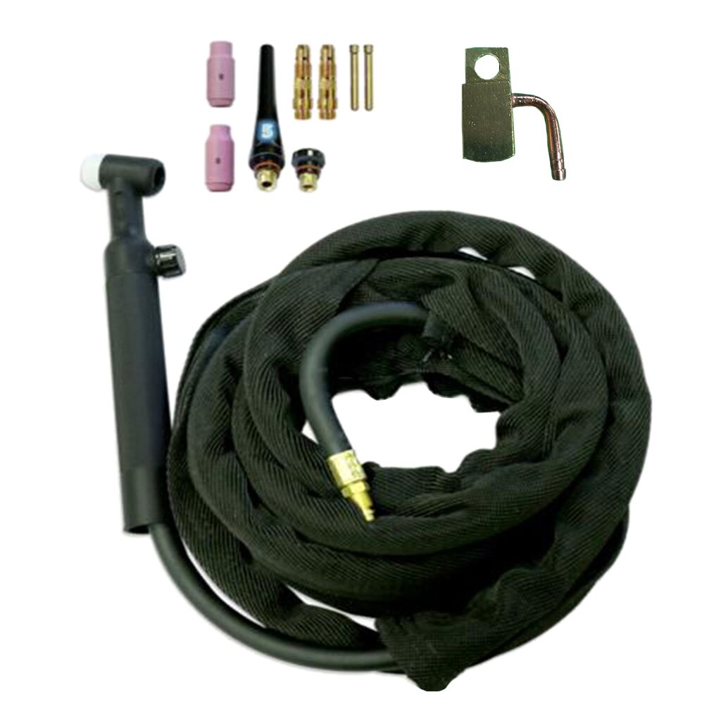 WP-26 Gas Valve TIG Welding Torch with Torch Head Tool Power Cable/Hose