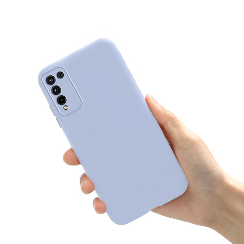 per Huawei Honor 10X Lite custodia sottile in silicone opaco custodia morbida per telefono coperchio posteriore per Honor10X Lite Honor 10 X 10X Lite custodia Funda: viola