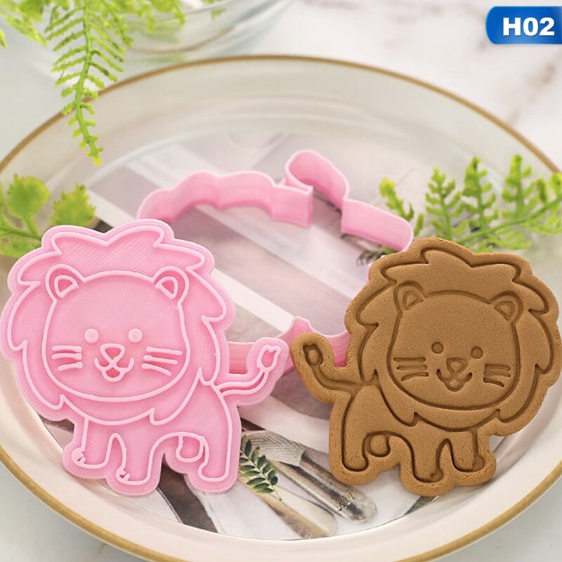 1 stuk diy bakvorm ster hart leeuw vorm 3d koekjesvormpjes cakevormen dieren cartoon suikercraft decoratie keukengereedschap: H02