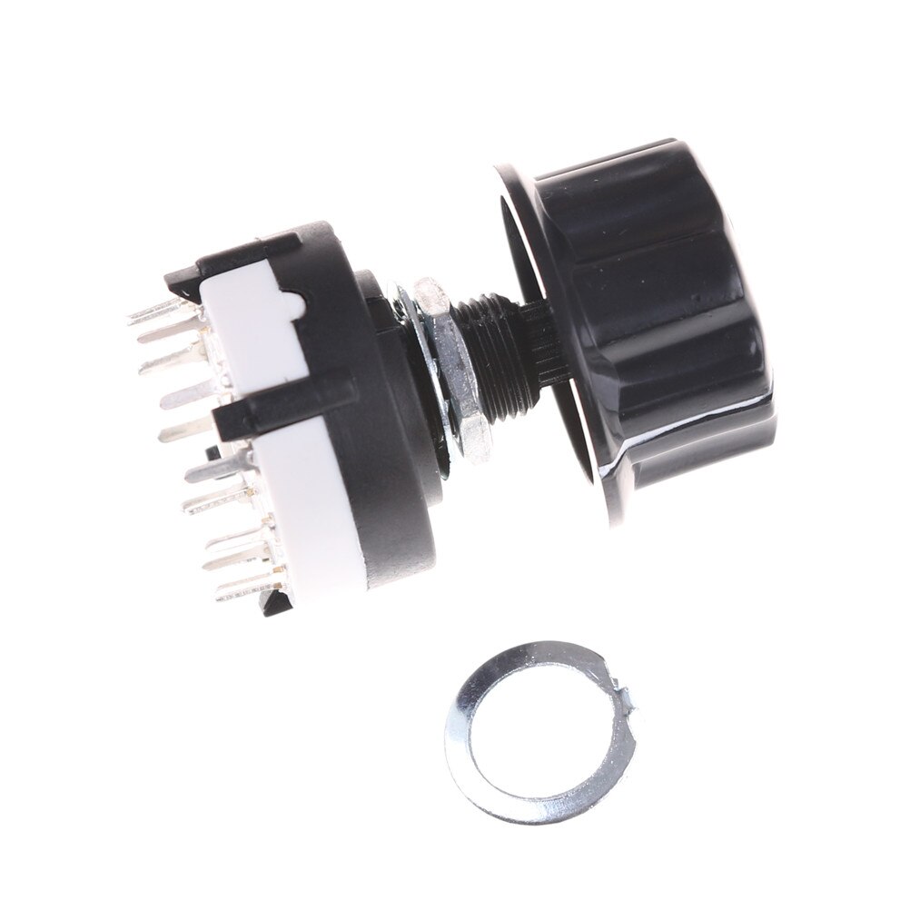 RS26 1 Pole Position 12 Selectable Band Rotary Channel Selector Switch Single Deck Rotary Switch Band Selector High