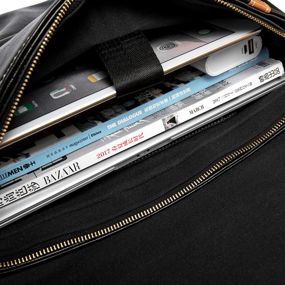 Heren aktetas vintage messenger bag pu leren crossbody tas heren retro grote schoudertassen voor heren handtas  xa6c