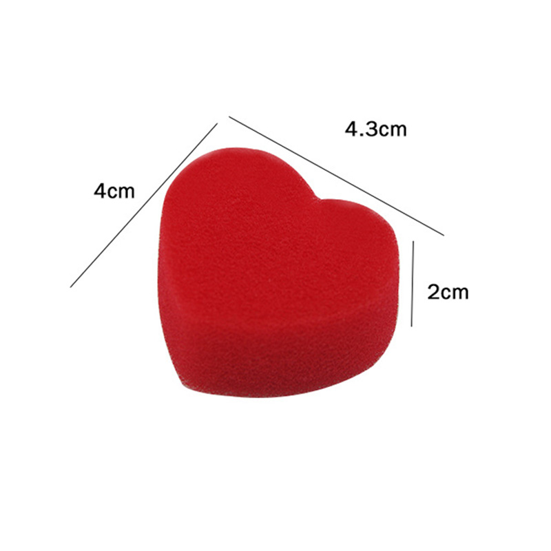 5 st/förpackning svamphjärtan magiska trick röd svampboll magitillbehör närbild illusioner gimmicks rekvisita leksaker för barn