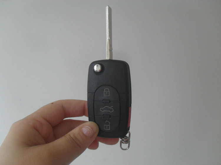 4 Knop Flip Afstandsbediening Sleutel Shell (ronde) voor VW Kever, 3 + 1 Paniekknop Afstandsbediening Key Case Voor VW Golf 2 Stks/partij