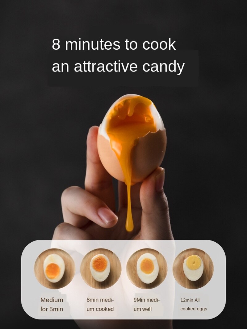 Anti dry burn, power-off egg steamer, Egg Cooker, household one key operation, stainless steel egg steamer, egg maker