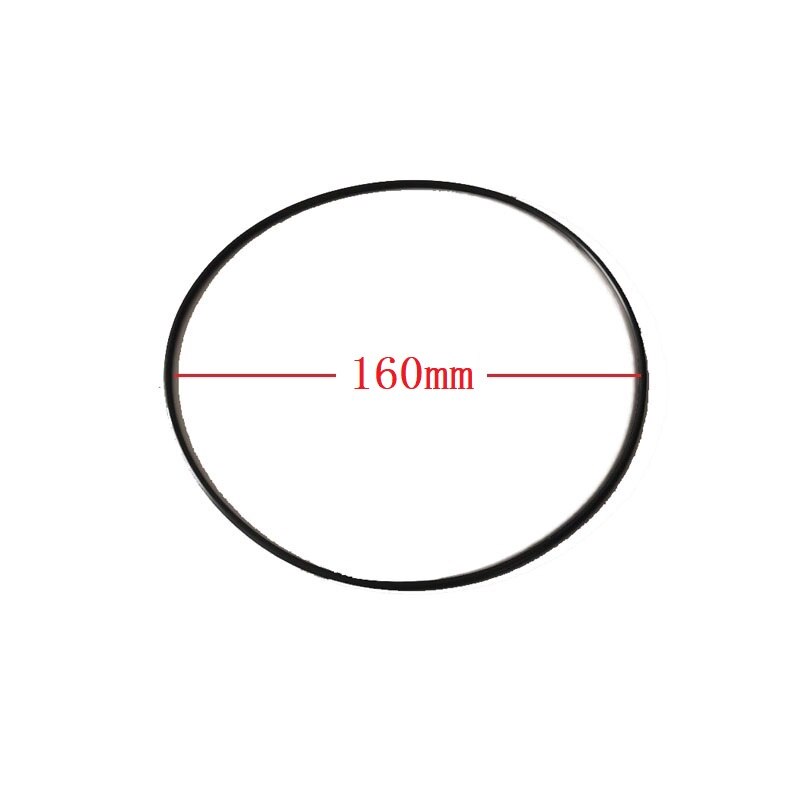 1 stk rund seksjon platespiller belte vinyl platespiller fonograf tilbehør tape cd spiller: Diameter 160mm