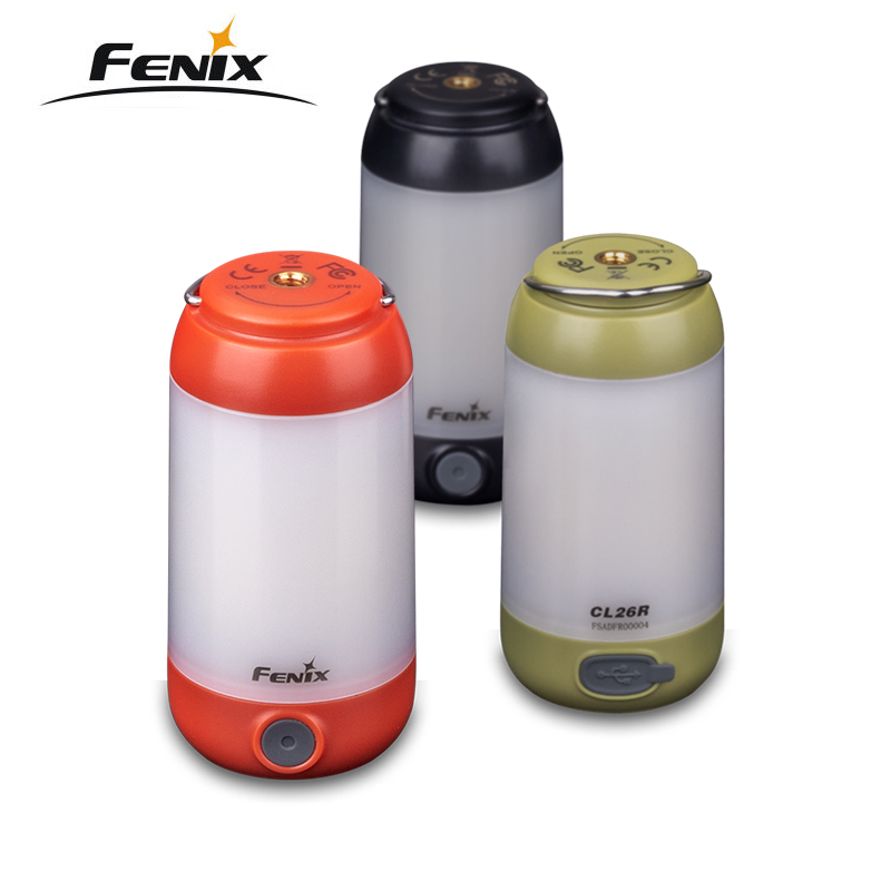 Fenix CL26R 400 Lumen Wit en Rode LED Oplaadbare Camping Lantaarn met Fenix 2600mAh Oplaadbare Batterij