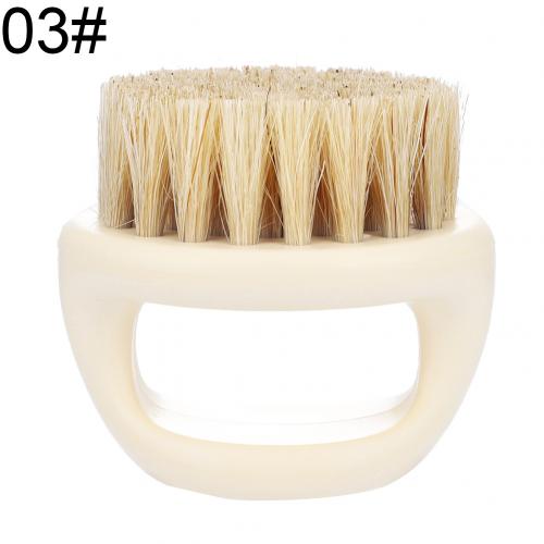 Brosse Anti-poussière de coiffeur , brosse antistatique en poils de sanglier, peigne à barbe, brosses de balayage de cheveux de Salon, brosse de moustache pour hommes: 3