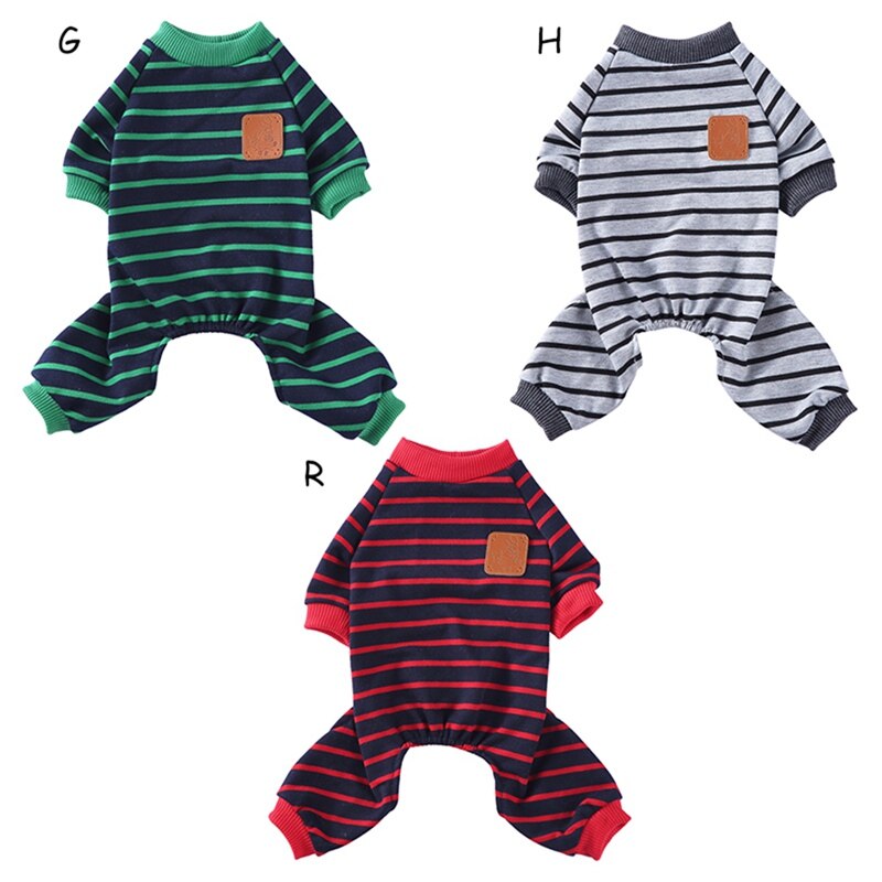 Hond Pyjama Pet Puppy Jumpsuit Homewear Huisdier Katoen Nachtkleding Kleding Kat Lente Zomer Kleding Pyjama Romper Voor Kleine Hond