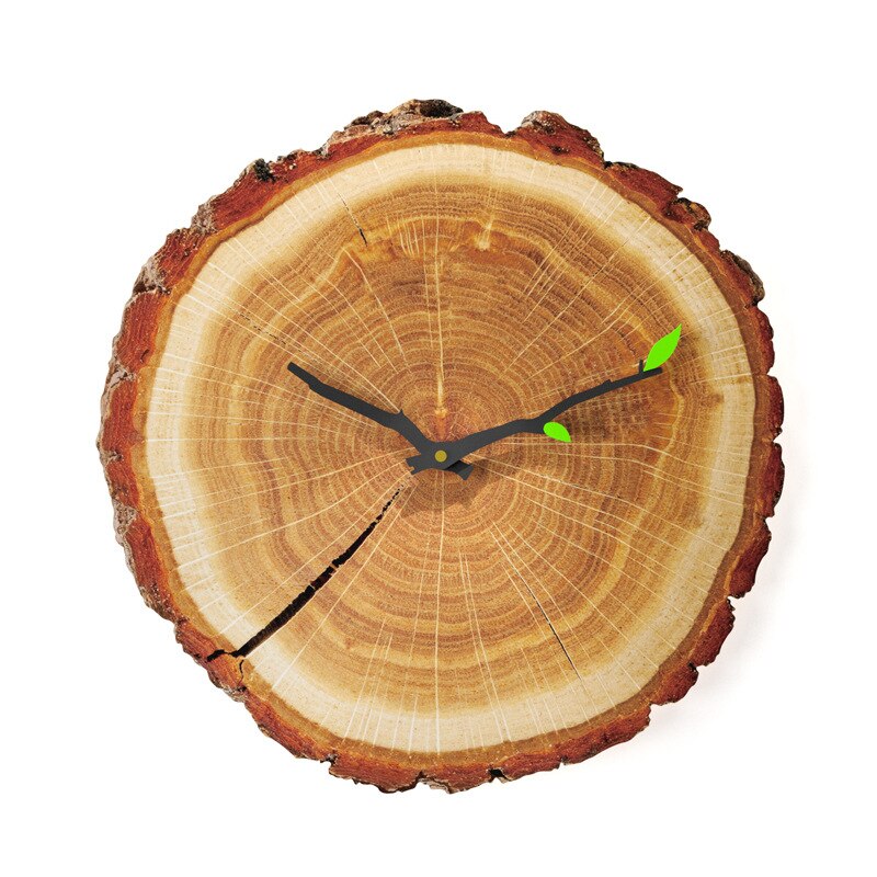 12 zoll Vintage Holz Wanduhr Moderne Vintage Rustikalen Retro Uhr Home Büro Cafe Art Große Wand Uhr 30 cm: NO 6