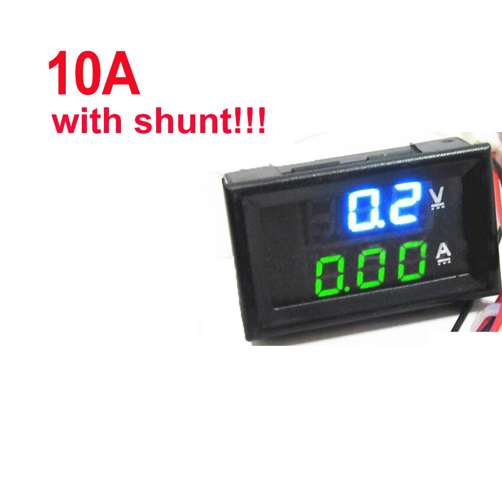 DC 100V 10A Mini 0.28inch LED Digital Voltmeter Ammeter Volt Ampere Meter Amperemeter Voltage Indicator Tester