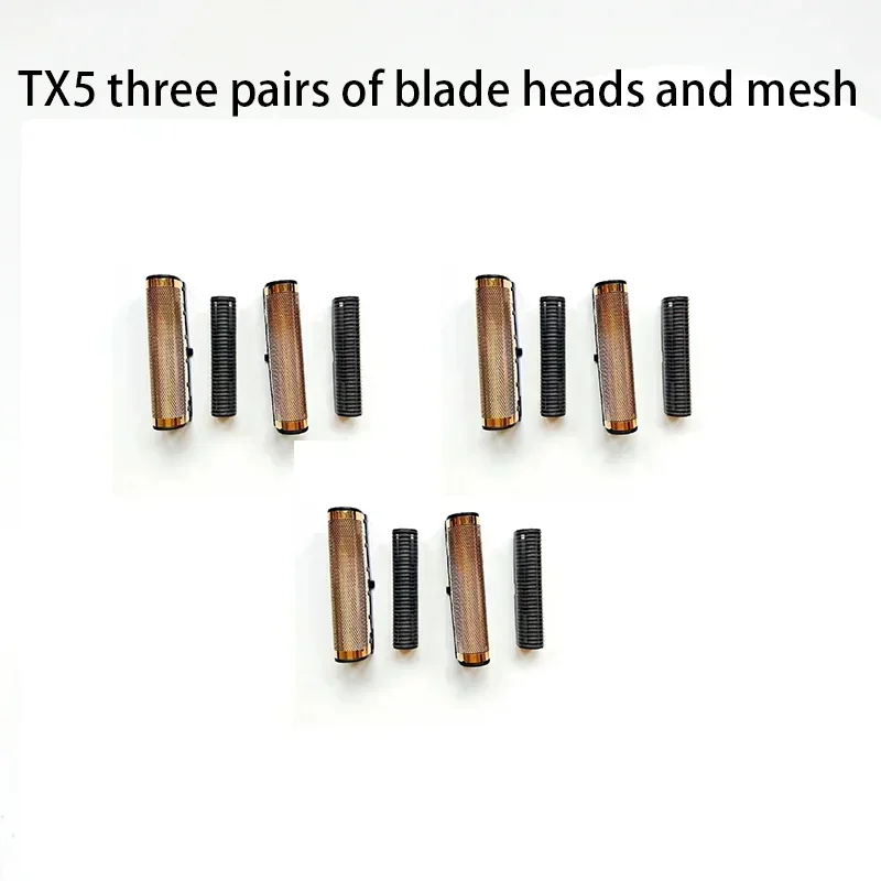 Kemei KM-TX1 TX3 TX5 TX7 TX10 Hochwertige doppelschneidige Elektrorasierer-Ersatzklinge für Höhle Haushalt: Burgunderrot