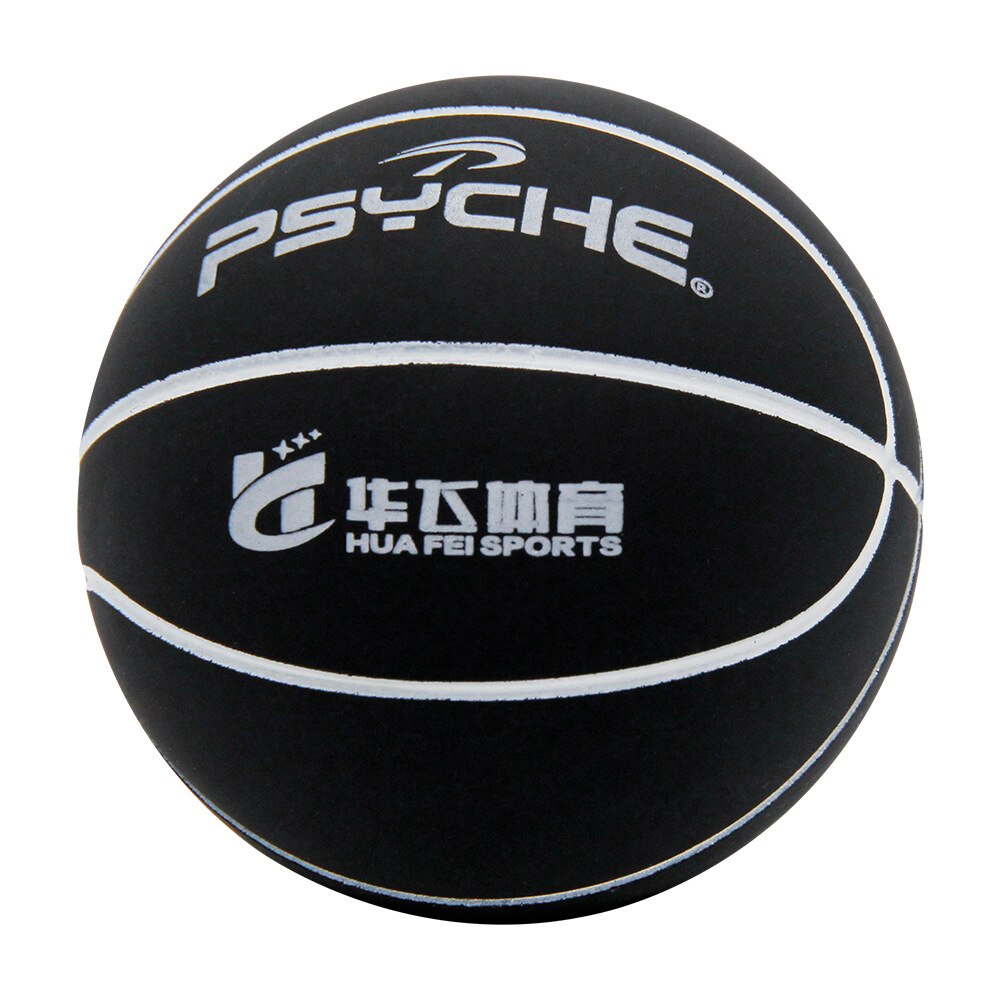Mini Basketball Ball 6cm Rubber Bounce Ball Small Size Soccer Collection Decor Ball for Agility Training Fitness Muscle Release: black
