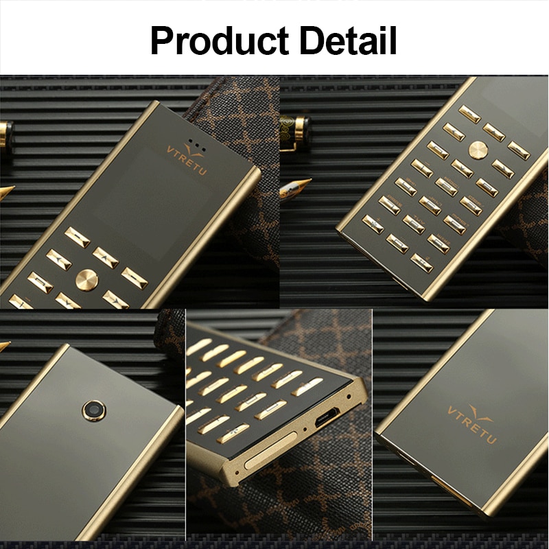 Luxe kleine mini card metalen body dual sim sleutel mobiele telefoon GSM senior Bar Russische toetsenbord dunne knop Mobiele telefoon cectdigi V01