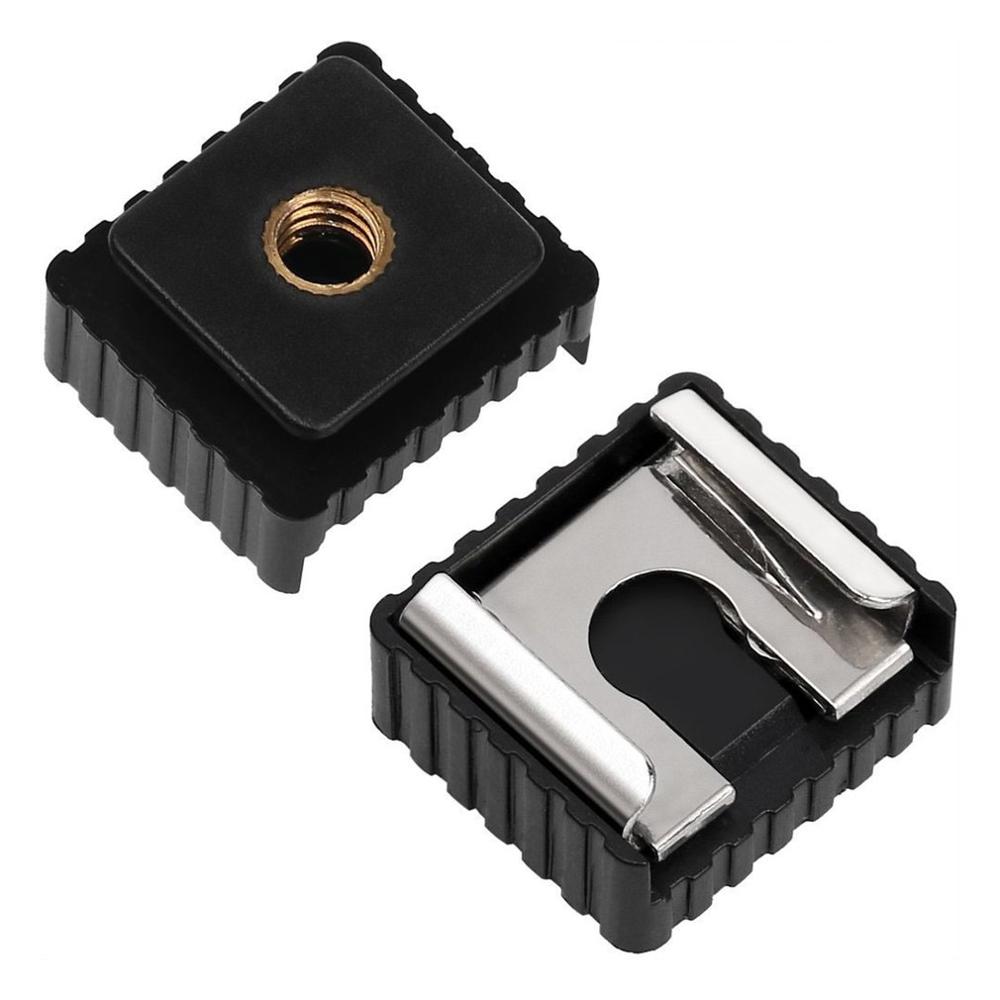 Adaptateur de montage de chaussures chaudes en métal pour caméra à 1/4 "filetage pour support de lampe trépied
