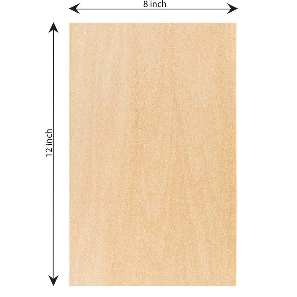 5 szt. DIY Rzemiosło Prostokątna Płyta Drewniana Naturalna 2mm Gruba Lite Drewno element Pomoc Dydaktyczna Rękodzieło Materiał Dekoracja Domu