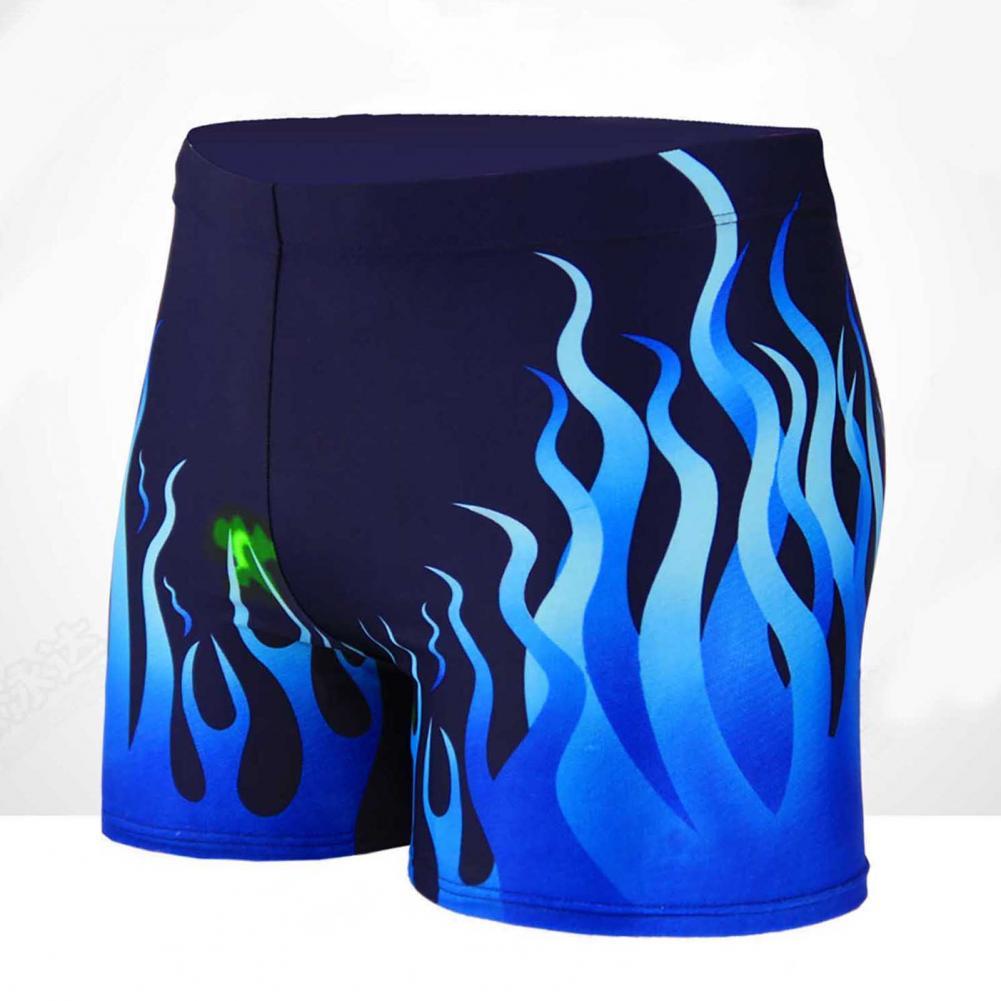 Strandbekleidung, tolle farbechte badehose mit feuermuster, atmungsaktive herren-badehose für den urlaub