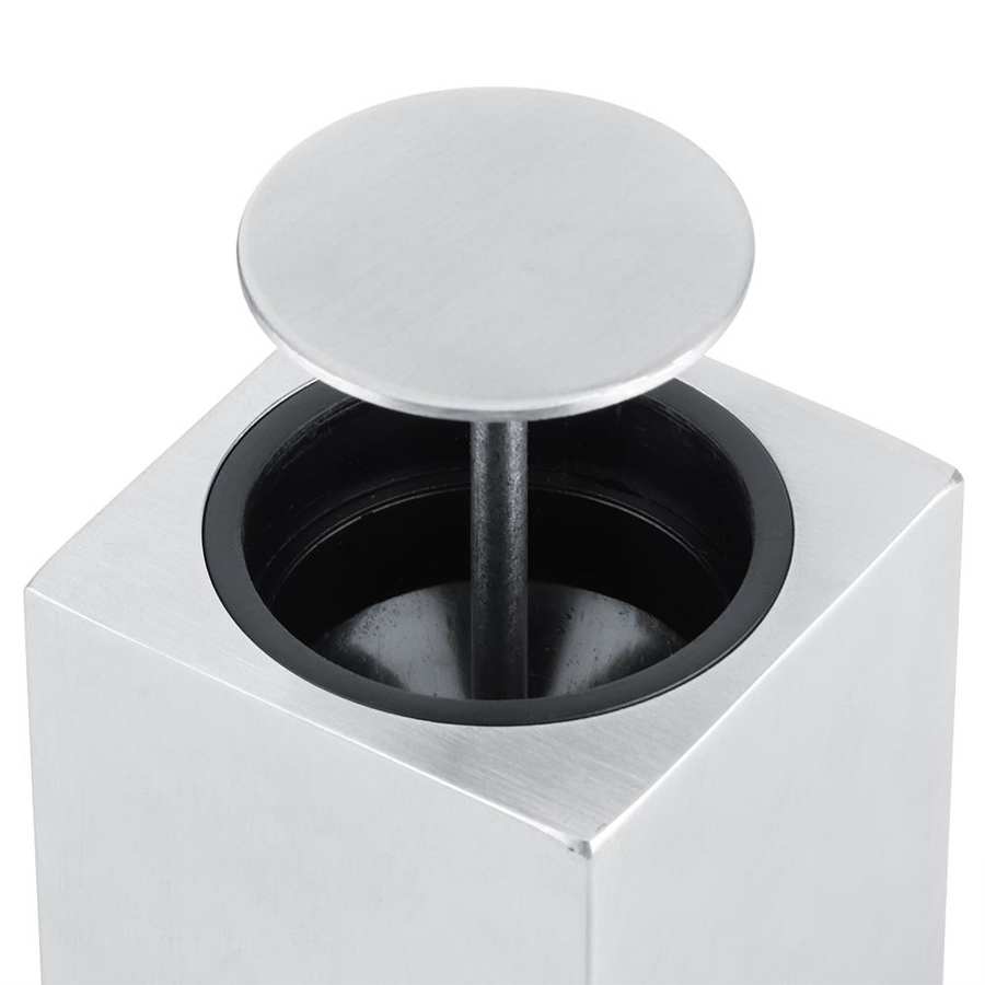 Innovative 304 Stainless Steel Automatic Toothpick Storage Box Dispenser For Home Restaurant Holder Hand Press Toothpick Box