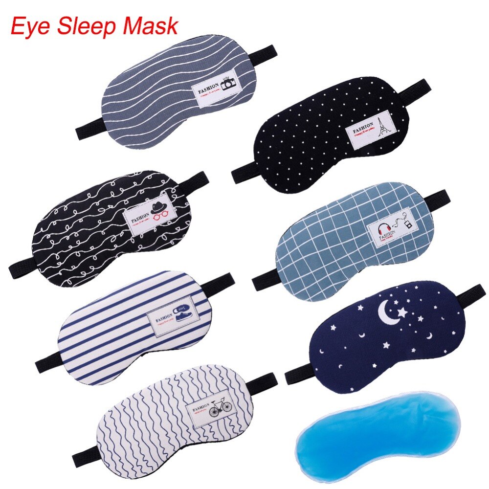 1Pc Sleeping Mask Eyepatch Eye Cover Cotton Mask for Eye Travel Relax Sleeping Aid Eye Patch Shading Eye Mask