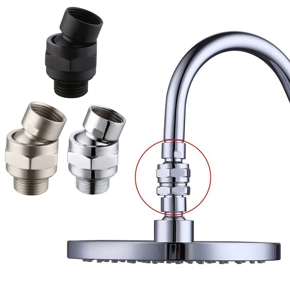 1pc Shower Head Connector Swivel Adapter Water Flow Ball Joint Accessories Bathroom Fixture Brass Shower Connector