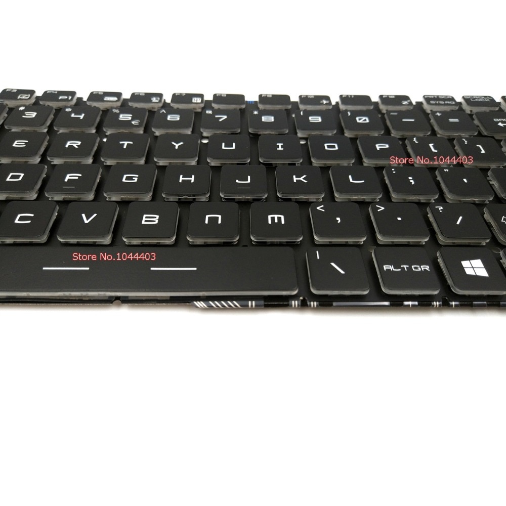 laptop keyboard for MSI GL62 GL72 6QC 6QD 6QF Black Without Backlit Without Frame US Crystal Key
